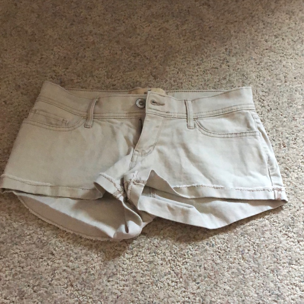 hollister shorts size 3 low rise